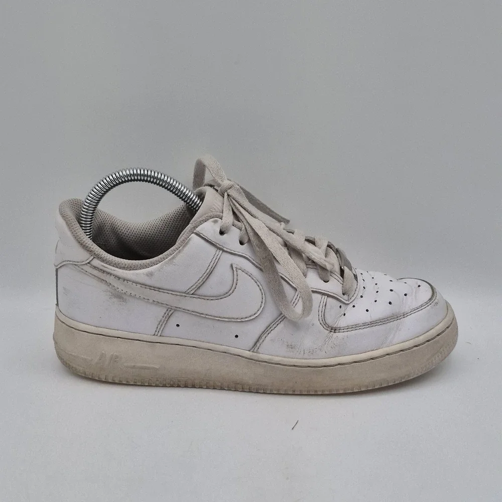 Nike Air Force 1 Shoes Womens Size 8 White Leather Low Top Sneakers DD8959-100